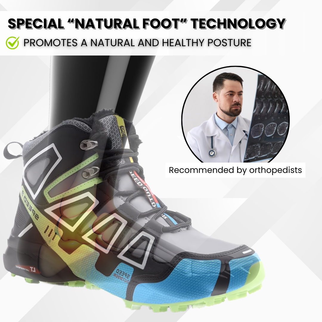 OrthoTrekking Pro - ergonomic pain-relieving trekking and hiking shoes for autumn and winter