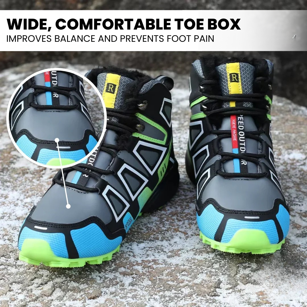 OrthoTrekking Pro - ergonomic pain-relieving trekking and hiking shoes for autumn and winter