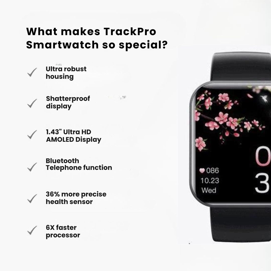 TrackPro - revolutionary smartwatch with real-time blood glucose measurement