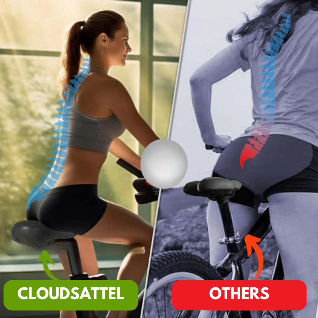 Cloudsattel - orthopedic pain relieving wheel saddle for all bicycles