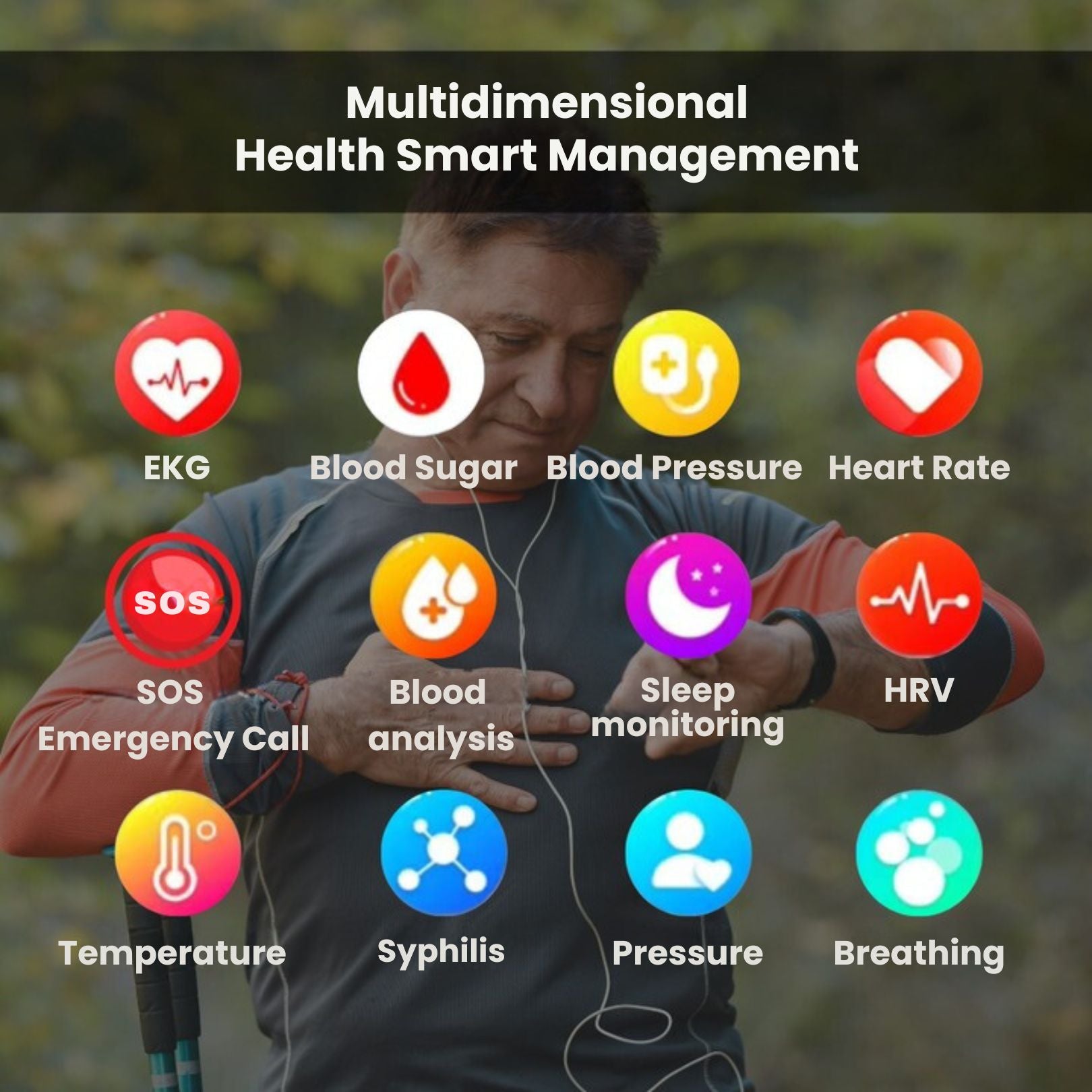 GlucoCare SOS - with Fall Detection and Blood Glucose measurement