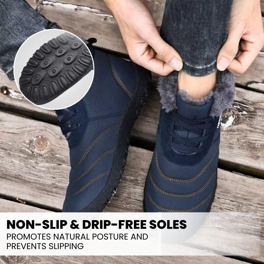 OrthoWarm - pain-relieving, water-repellent & lined barefoot shoes