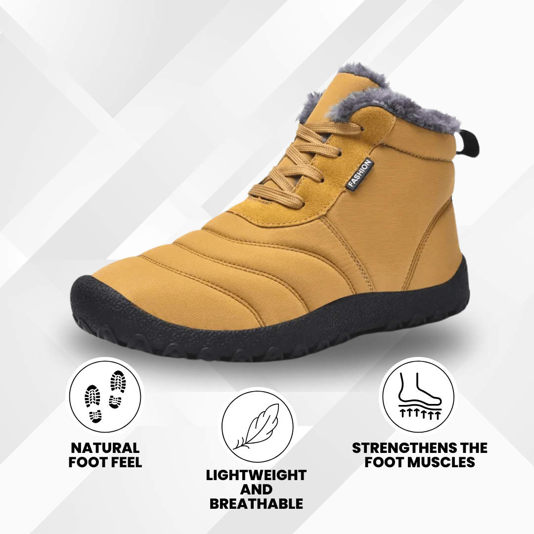 OrthoWarm - pain-relieving, water-repellent & lined barefoot shoes