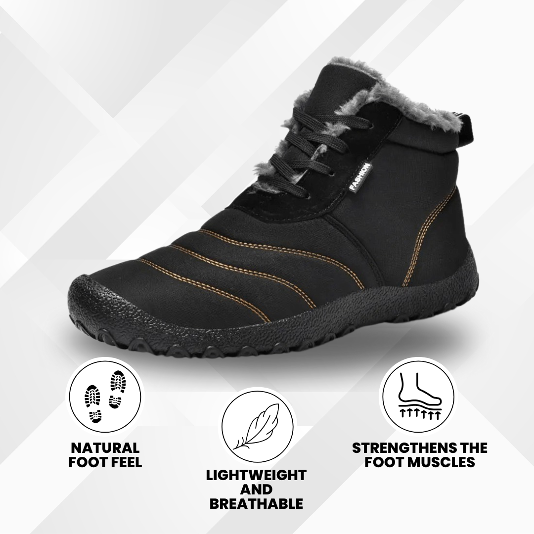 OrthoWarm - pain-relieving, water-repellent & lined barefoot shoes