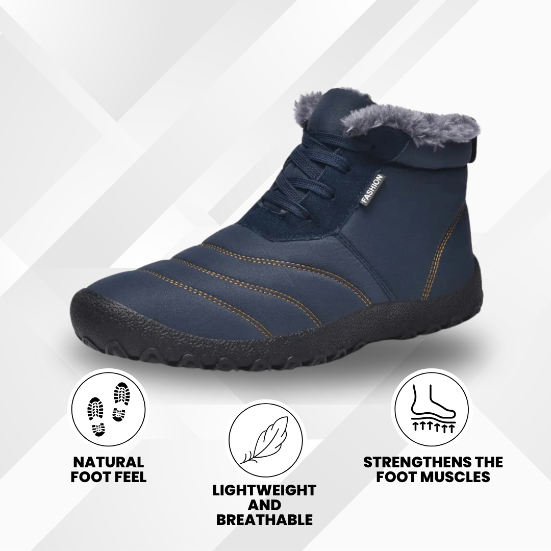 OrthoWarm - pain-relieving, water-repellent & lined barefoot shoes