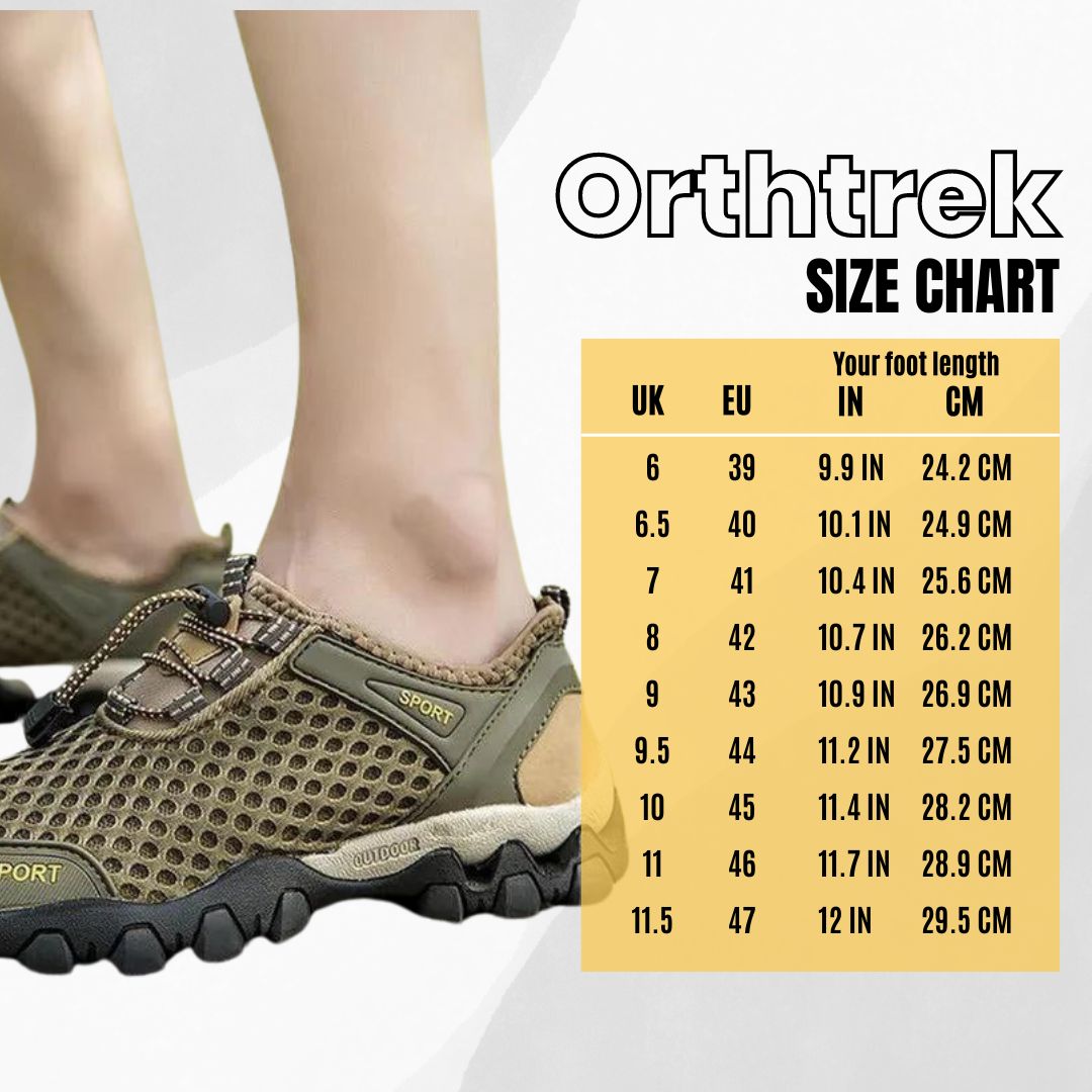 Orthtrek - waterproof barefoot trekking shoe for pain relief