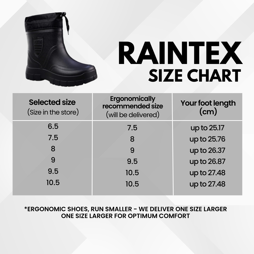 RainTex - ergonomic & waterproof thermal rain boots for winter